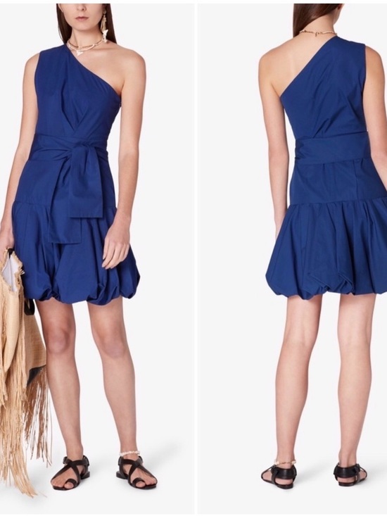 Derek Lam Dresses & Skirts - Derek Lam 10 Crosby Navy Bubble-Hem Dress